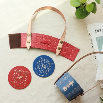 【臺南400限定】臺南400真皮環保杯套/外帶飲料提袋  - 共兩款