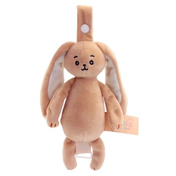 Baby Garden 安撫奶嘴娃娃霸王 兔兔  12 x 6cm  棕色  1個