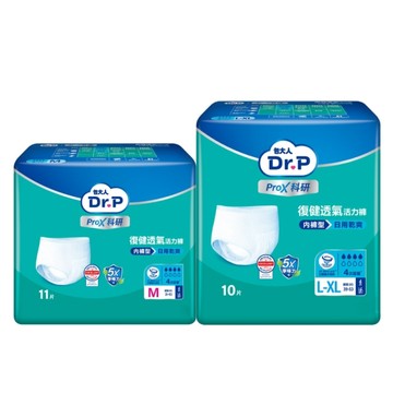 【箱購】Dr.P ProX科研復健透氣活力褲M/L-XL(6包/箱)|内褲型-日用乾爽【杏一】