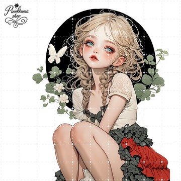 人物貼紙 女孩貼紙 拼貼素材