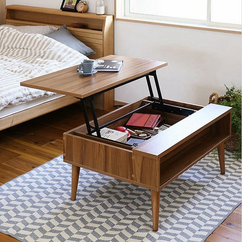 リビングテーブル おしゃれ 昇降テーブル 収納 木製 高さ調整 ローテーブル センターテーブル ソファーテーブル リフトアップテーブル グラード 送料無料 通販 Lineポイント最大get Lineショッピング