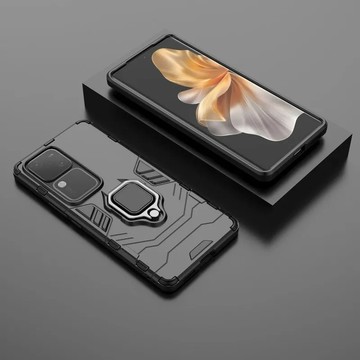 防摔殼 附指環扣 vivo V30 pro X100 5G 手機殼附吊飾孔 指環保護殼 保護貼 可車載支架