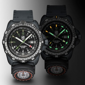 LUMINOX RECON Nav Spec GMT 偵察兵手錶-45mm 1LM-8837SET