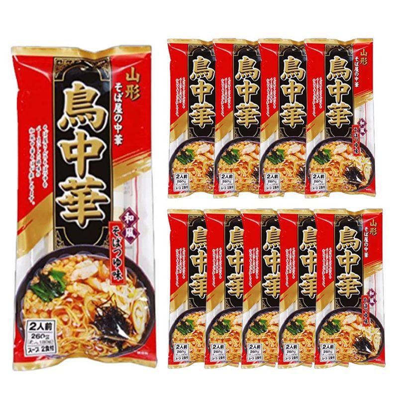 みうら食品 鳥中華 10袋 スープ付き 山形 和風そばつゆ味 ご当地ラーメン インスタントラーメン ラーメン マツコの知らない世界