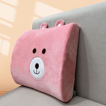 腰枕記憶棉沙發床上汽車開車護腰辦公室腰靠枕辦公久坐墊靠墊萌趣