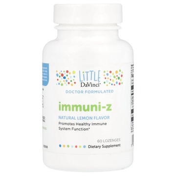 Little DaVinci, Immuni-Z 機體抵抗補充劑，天然檸檬味，60 錠劑