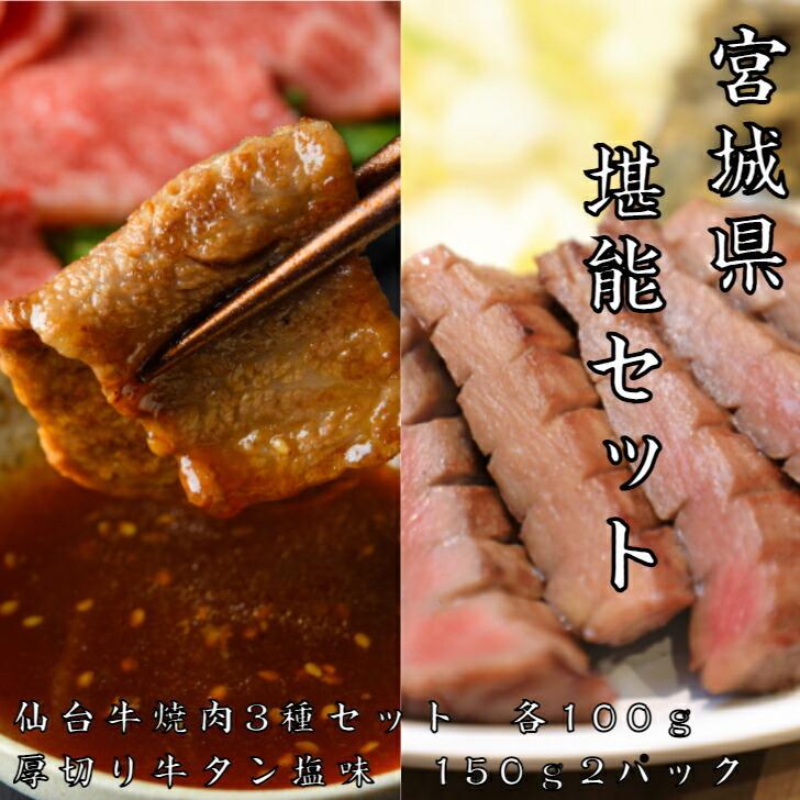 宮城県堪能セット 仙台牛 牛タン 焼き肉 セット 600ｇ 3〜4人前 送料無料 仙台 ギフト 贈り物 a5 国産 和牛 牛肉 お中元 お歳暮 お祝い 御礼