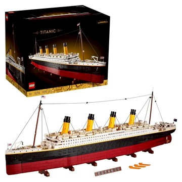 LEGO 樂高 創意系列 18+ 10294 9090pcs  鐵達尼號 Titanic 白色 + 黑色 + 紅色  1盒