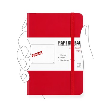 PAPERIDEAS TO NOTE A6 筆記本  點線  50頁  紅圓點  1本