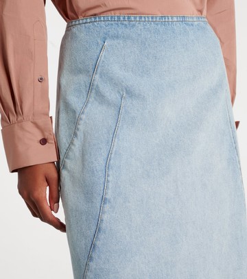 Dries Van Noten Denim midi skirt
