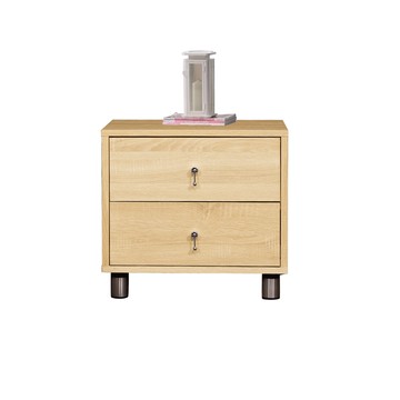 【顛覆設計】簡約防焰二抽床頭櫃(邊櫃 收納櫃 抽屜櫃)