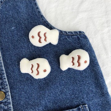 肩飾小動物ins衣服立體毛絨公仔玩偶胸針創意配飾品卡通扣針固定1入