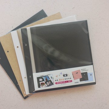 O-CAT - 斬型貓綁繩DIY自黏相本 內頁補充包(黑色自黏)。JPAN-26