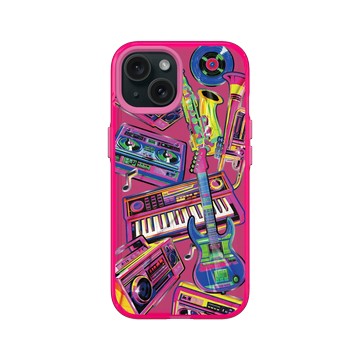 iPhone 15 Clear 粉漾桃 - RHINO LIVE - 仿舊新聲