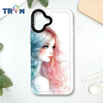 TRON IPHONE 16 PLUS 不愛笑的女孩 MAGSAFE 磁吸 防摔 太空殼 透白 手機殼