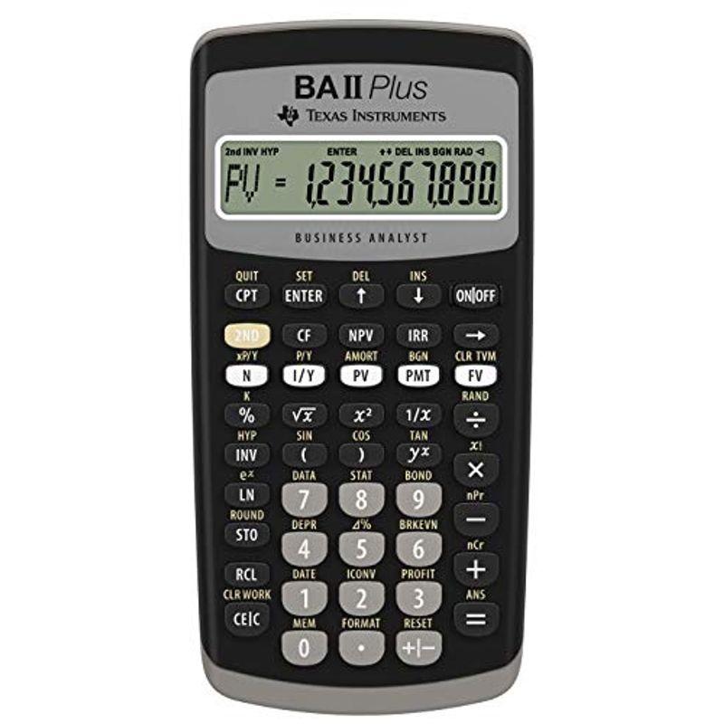 Texas Instruments BA II Plus Financial Calculator 輸入品