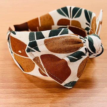 請MOYA 寬版手工髮箍 蘋果切一半