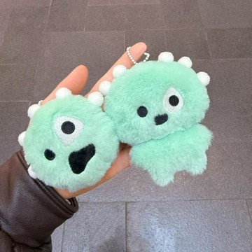 灣灣精選😊cortisball毛絨掛件周邊同款毛絨絨的包掛件醜萌小物件掛鏈送禮物