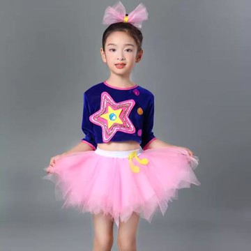 啦啦操六一演出服蓬蓬紗裙舞蹈