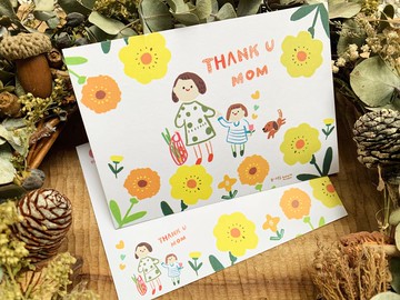 謝謝妳ㄧ直牽著我的手 - Thank u Mom | | 母親節明信片 | |