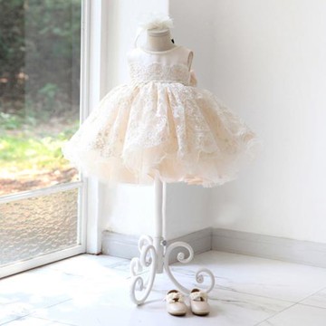 兒童禮服公主裙花童婚禮小女孩蓬蓬紗女童周歲寶寶生日主持人高端