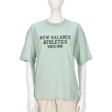 New Balance 女款 綠色 棉質 上衣 運動 休閒 短袖 WT51909CYS