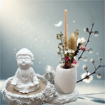 淨念吉祥公仔之衲靜 豪華田園套組 藝術香氛擴香 居家香氛