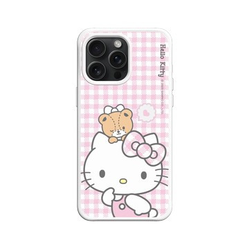 iPhone 15 Pro Max SolidX 白 - 三麗鷗-Hello Kitty - Hello Kitty & Tiny Chum