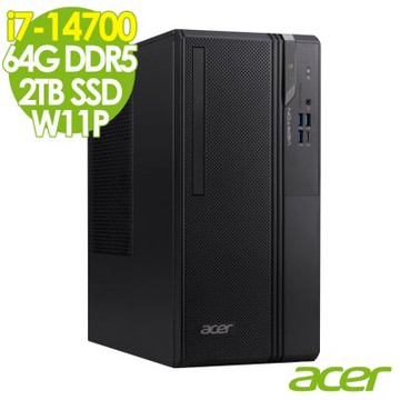 Acer 宏碁 Veriton VS2720G 商用電腦 (i7-14700/64G/2TB SSD/W11P)