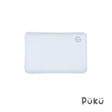 【PUKU藍色企鵝】Bloomy 刺繡抑菌幼兒枕35x23x4cm-(兩色)