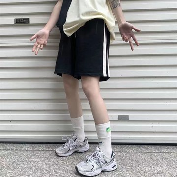 P3-【限時特賣】短褲女 高腰短褲 顯瘦短褲 休閒居傢短褲 美式闊腿五分褲夏季新款寬鬆顯瘦百搭休閒直筒中褲ins潮流短褲