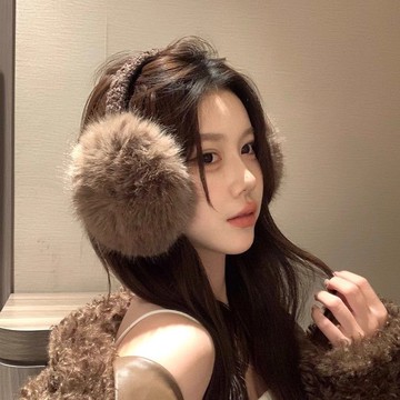 艾米戀 2025新款 可愛毛絨耳罩 冬季騎車 旅遊學生 防凍保暖耳套 可摺疊護耳包