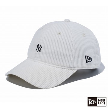 NEW ERA 9THIRTY 930 燈心絨 MINI LOGO NY 白/黑