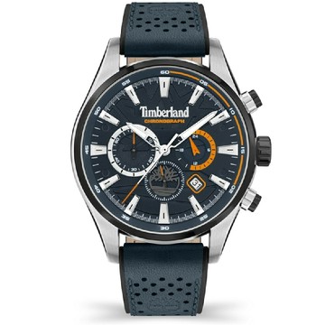 Timberland 天柏嵐 男錶 ALDRIDGE系列 雅痞時尚多功能腕錶 透氣皮帶-藍46mm TDWGC2102403｜樂天領券現折★全館特惠中★指定刷卡回饋10%