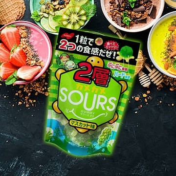 NOBEL諾貝爾 SOURS雙層烏龜造型青葡萄風味軟糖(45g)【小三美日】 DS021464