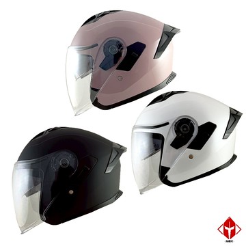 Nikko N559 N-559 素色 多色可選 內墨鏡 抗UV 眼鏡溝 耳機槽 鴨尾 可拆洗 半罩式 安全帽