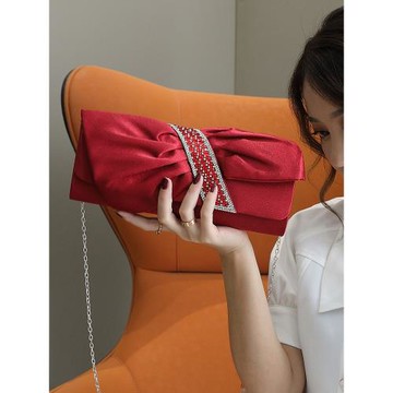 時尚女士晚宴手拿包2025新款潮流名媛禮服宴會包紅毯手抓包鏈條包