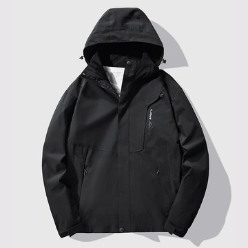 LARGE STORE 【出清】薄款拼接配色防風防水連帽衝鋒外套 男生外套 連帽外套 防風外套 衝鋒衣 (JK1818)