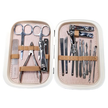 SC優選 美容修甲全套18件護理禮盒  淺粉紅  1組