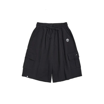 江戶勝男裝｜寬版抽繩短褲