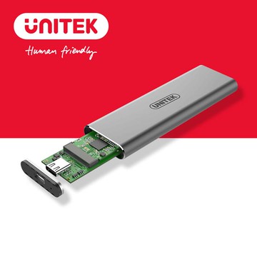 UNITEK USB3.1 Gen2 Type-C to M.2 SSD(PCIe/NVMe)鋁合金外接盒