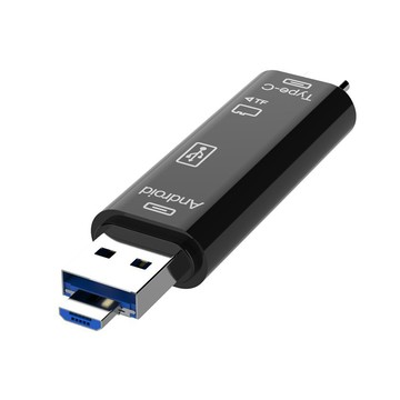 讀卡機-SD 記憶卡 Type C  Micro USB 三合一 ( TF卡 / USB2.0) 多功能OTG讀卡機 (D188)