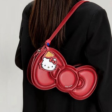 【預購】正版授權 TOUTOU X HELLO KITTY 三麗鷗 蝴蝶結腋下托特包 生日快樂 生日禮物 情人節快樂