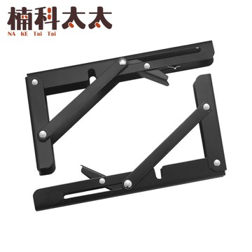 L型支架 折疊置物架 8吋 層板架 L型角鐵 三角架 黑色 角鋼支架 層板支架 角鋼支架 折疊收納架 LF8B