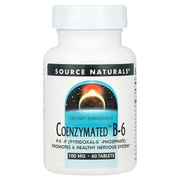 Source Naturals, Coenzymated B-6，100 毫克，60 片
