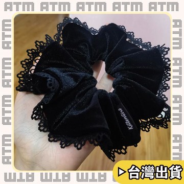🔥臺灣出貨🔥可開發票✅輕飾時光Dolan原創手作非韓國東大門髮圈韓風絲絨蕾絲花邊皮筋超大腸圈