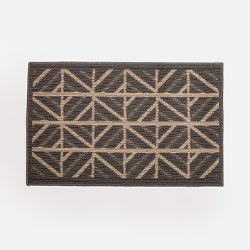 摩洛風玄關地墊50x80-斜紋灰