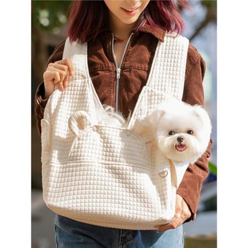 寵物包外出便攜式胸前包狗包簡約交叉式小狗狗雙肩背包可調節貓包