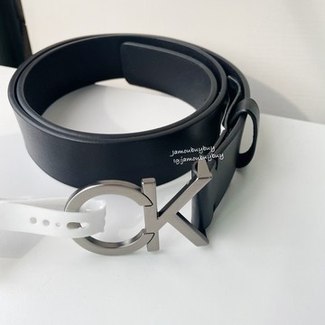 現貨🤖Calvin Klein CK皮帶 經典LOGO 男生皮帶 男版 大LOGO