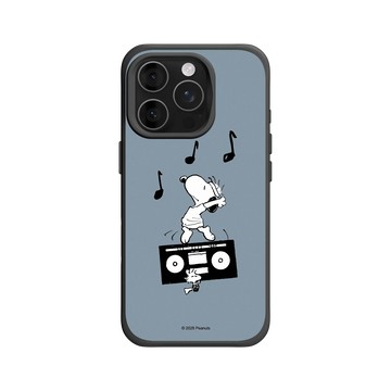 iPhone 16 Pro SolidX 黑 - 史努比 Snoopy - 隨音樂搖擺吧！